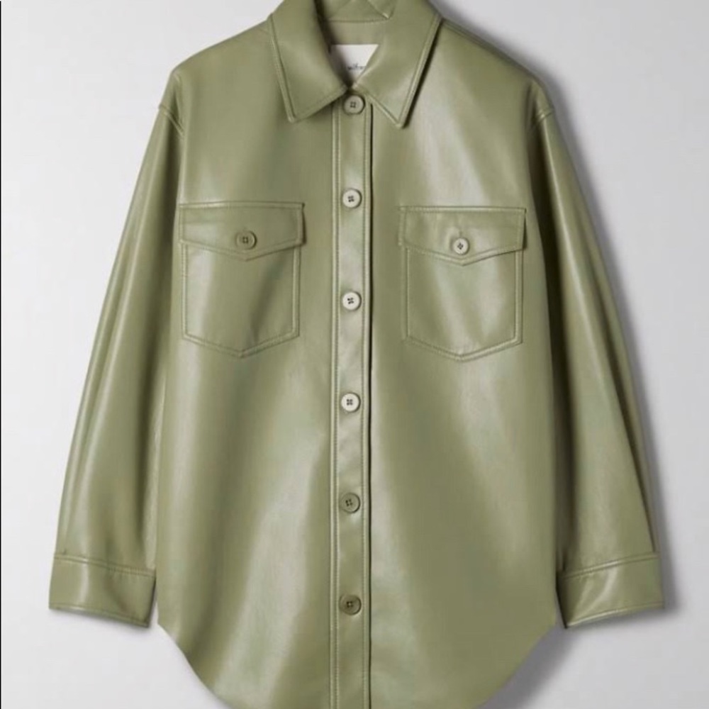 NEW Wilfred Leather Ganna Jacket
